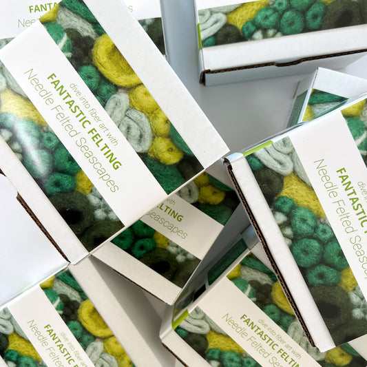 Fantastic Felting - Needle Felted Seascapes Kit - GREENS