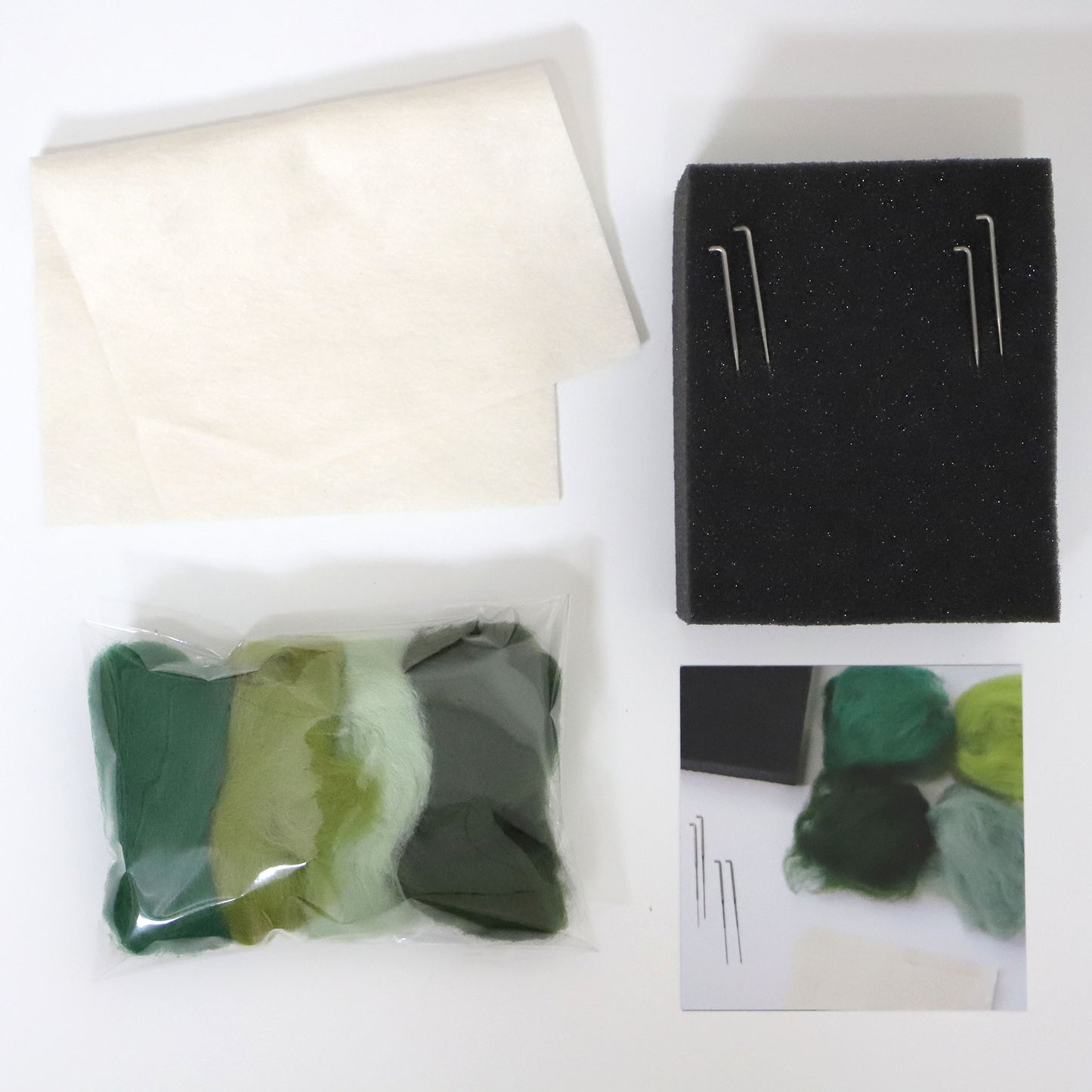 Fantastic Felting - Needle Felted Seascapes Kit - GREENS